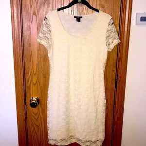 Lace body hugging dress